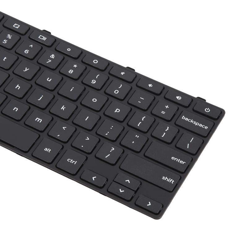 US Version Laptop Keyboard with Power Button for Dell Chromebook 11 3180 3189 3190 3380 3300 3310, For Dell Chromebook 11 3180(Black)