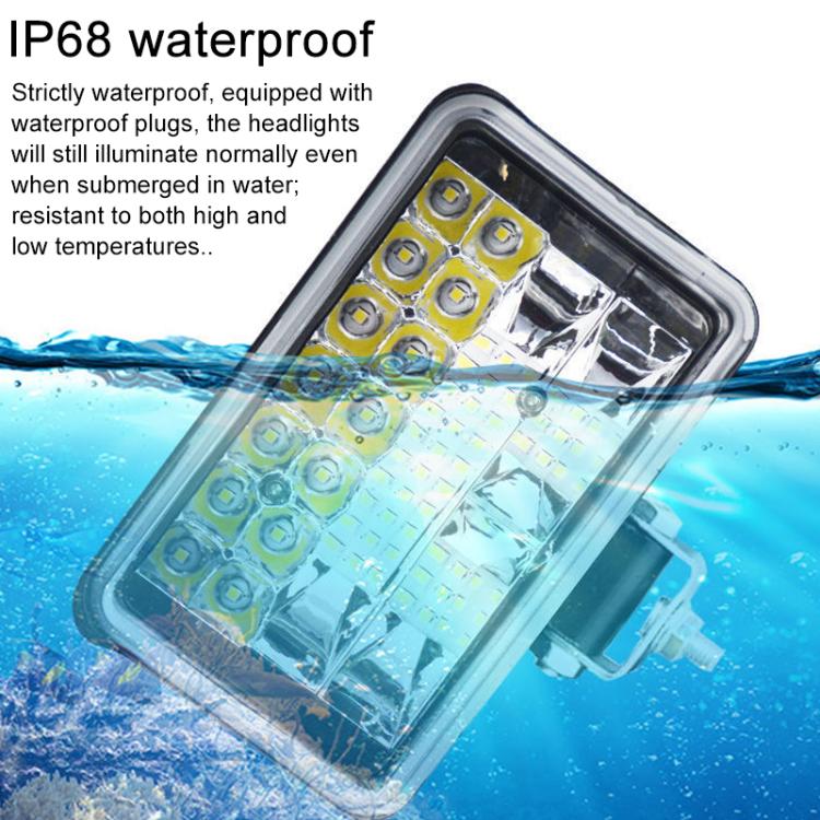 DC 12V-80V LED Super Bright Headlight Beam Driving Light for Electric Vehicle, Tractor, ATV/UTV, 15-LEDs Single Light, 3 inch 18-LEDs Single Light, 4 inch 30-LEDs High Low Light, 5 inch 48-LEDs High Low Light, 7 inch 57-LEDs High Low Light             ...