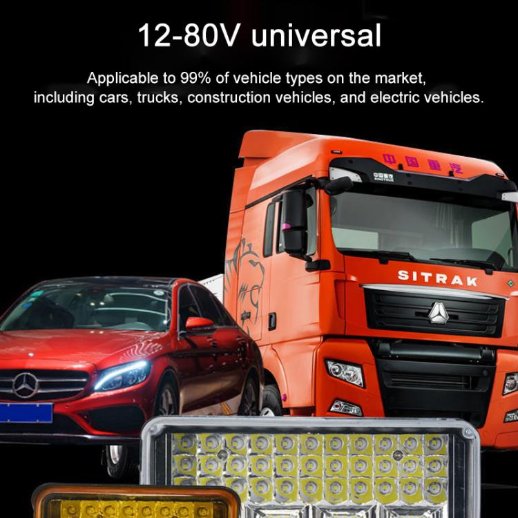 DC 12V-80V LED Super Bright Headlight Beam Driving Light for Electric Vehicle, Tractor, ATV/UTV, 15-LEDs Single Light, 3 inch 18-LEDs Single Light, 4 inch 30-LEDs High Low Light, 5 inch 48-LEDs High Low Light, 7 inch 57-LEDs High Low Light             ...