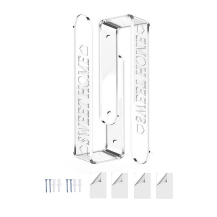 1 Pair/Pack Clear Acrylic Curtain Tieback Holder Curtain Clips, Support Drill-free and Drilled Installation