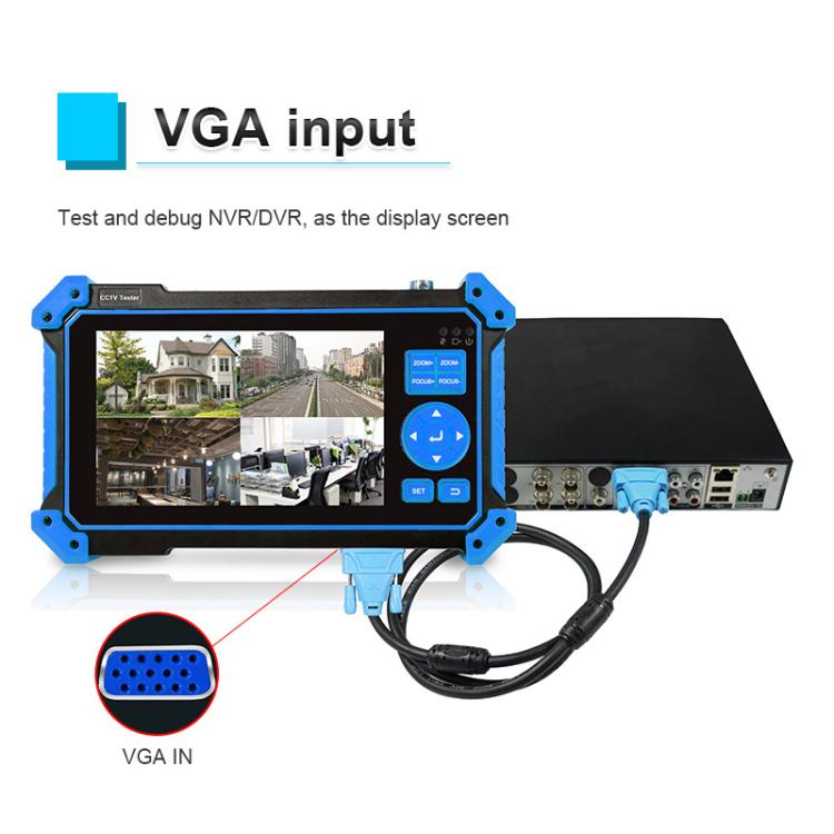 HD-52ACT Pro 5 inch Screen Engineering Treasure Coaxial AHD, CVI, TVI 5 in 1 Video Surveillance Tester, EU Plug, US Plug, UK Plug