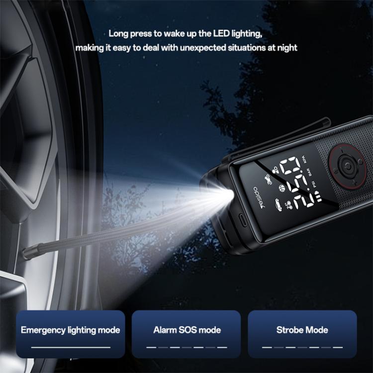 Yesido VC17 HD LED Display 85W Cordless Air Pump Car Tires Inflator, VC17