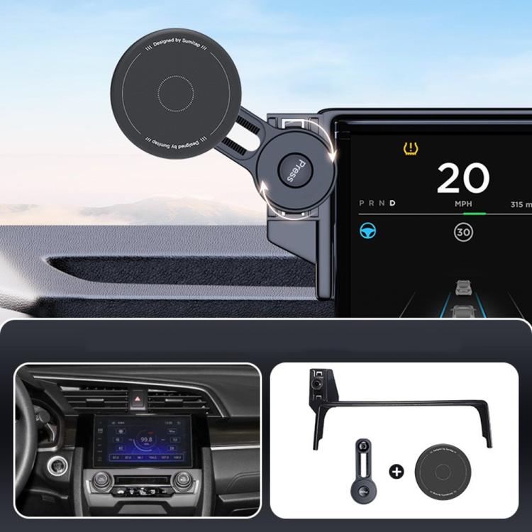 Car Screen Magnetic Phone Holder Mount with Extension Arm, For Honda 11th Gen Civic / Integra 2022-2025, For Honda XR-V 2023-2024 / Vezel 2023, For Honda ZR-V 2022-2023 / HR-V 2023, For Honda Accord 2018-2022 10.25 inch Screen                          ...