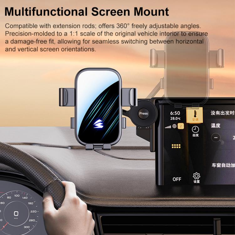 Car Screen Phone Holder Mount with Extension Arm, For Toyota Sienna 2021-2026 12.3 inch, For Toyota Sienna 2021-2023 8 inch, For Toyota Sienna 2024 10.25 inch, For Toyota BZ4 2022 / BZ4X 12.3/8 inch, For Toyota Bozhi BZ3X 2025 14.6 inch                ...
