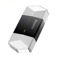 USB-A and USB-C / Type-C Dual Ports Wired to Wireless CarPlay / Android Auto Car Adapter