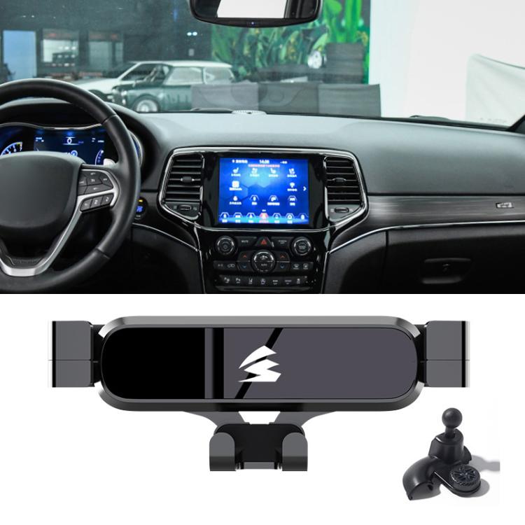 Car Air Vent Metal Gravity Phone Holder Mount, For Jeep Grand Commander 2018-2022, For Jeep Cherokee 2016-2017, For Jeep Wrangler 2011-2018, For Jeep Wrangler 2019-2022, For Jeep Grand Cherokee 2014-2020, For Jeep Grand Cherokee 2021                   ...