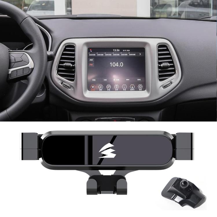 Car Air Vent Metal Gravity Phone Holder Mount, For Jeep Grand Commander 2018-2022, For Jeep Cherokee 2016-2017, For Jeep Wrangler 2011-2018, For Jeep Wrangler 2019-2022, For Jeep Grand Cherokee 2014-2020, For Jeep Grand Cherokee 2021                   ...
