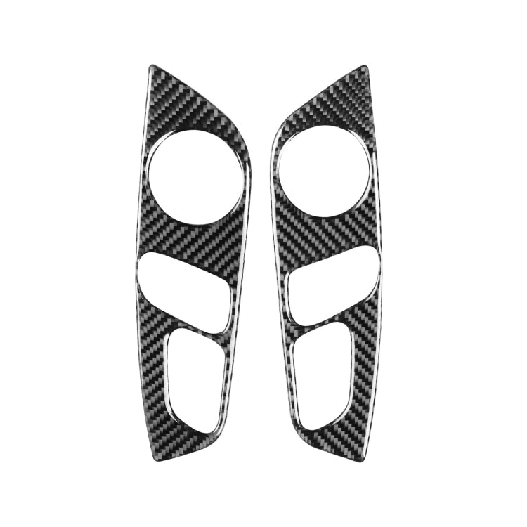 Car Carbon Fiber Seat Adjustment Panel Decorative Sticker for Audi Q7 2008-2015, Left and Right Drive Universal, Seat Adjustment