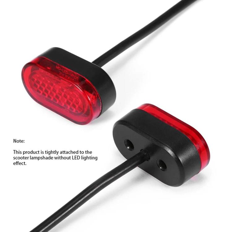 Electric Scooter Rear Fender Light Cover with Screws, For Xiaomi Mijia M365