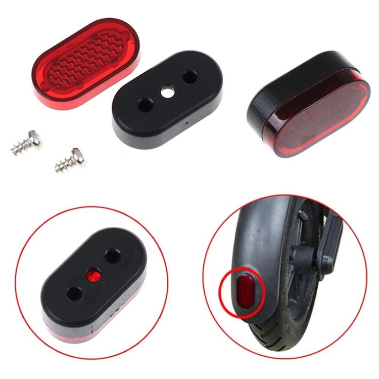 Electric Scooter Rear Fender Light Cover with Screws, For Xiaomi Mijia M365