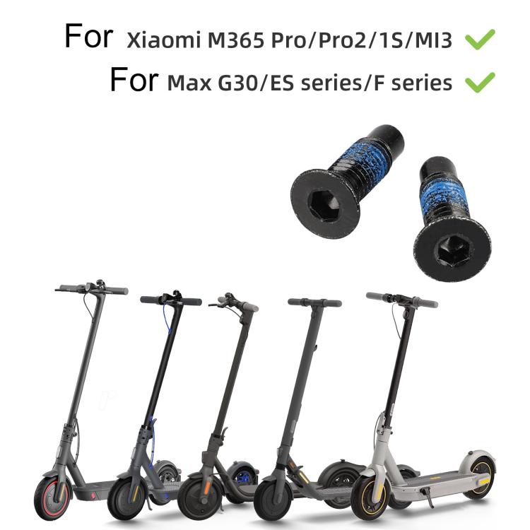 For Xiaomi Mijia M365 / No.9 Scooter MAX G30 Electric Scooter Extended Front Screw with Adhesive, 1 Screw, 4 Screws + Tools, 10 Screws + Tools, 12 Screws + 1 Hex Wrench