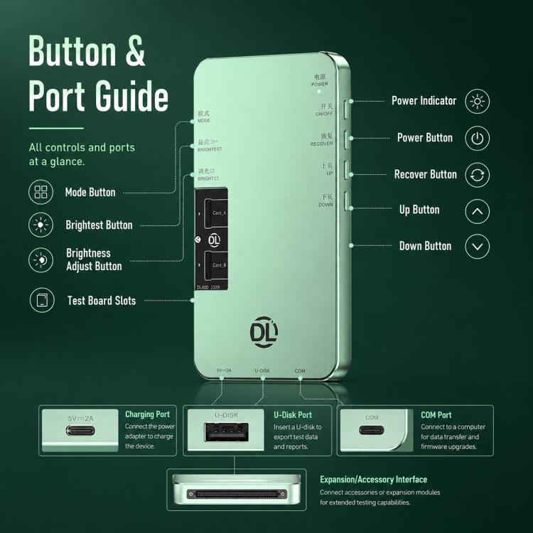 DL400 Pro iTestBox Display Touch Multi-Function Tester Set For Huawei, For Huawei