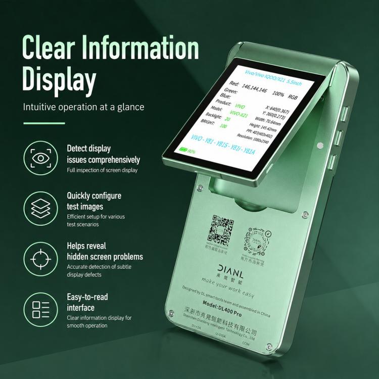 DL400 Pro iTestBox Display Touch Multi-Function Tester Set For iPhone 6-17 Pro Max, For iPhone 6-17 Pro Max