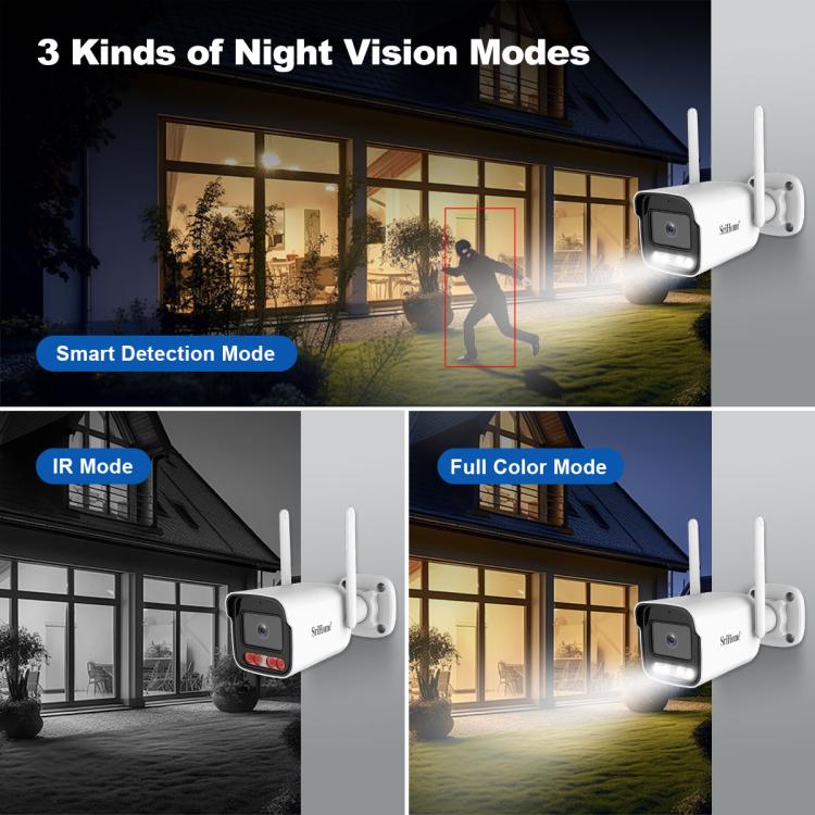 Srihome SH065 5MP Outdoor Security HD Camera, Supports Two-Way Audio and Color Night Vision, SH065