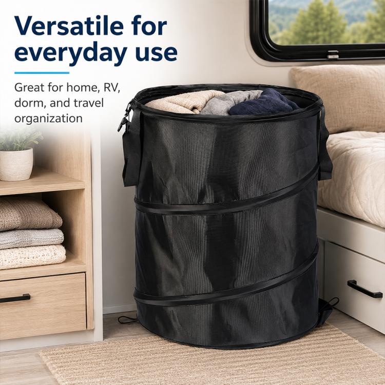 Outdoor Camping Folding Bucket Portable Trash Can Garden Leaf Bucket, Mini 25x32cm, Small 34x40cm, Medium 45x55cm