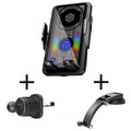 A1 Magnetic Cooling 15W Wireless Fast Charger Car Air Outlet Holder, Bracket + Air Vent Clip + Suction Cup, Bracket