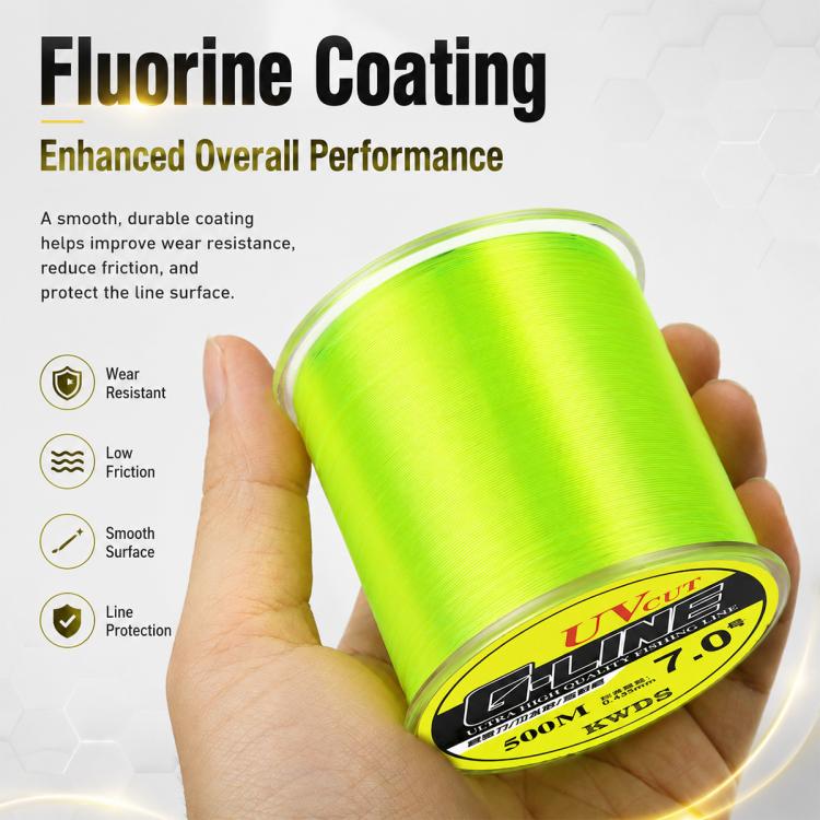 500m High Strength Nylon Monofilament Fishing Main Line, 5.0#, 6.0#, 7.0#, 8.0#