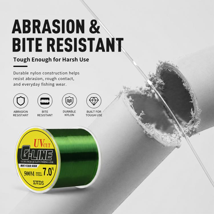 500m High Strength Nylon Monofilament Fishing Main Line, 0.8#, 1.0#, 1.2#, 1.5#, 2.0#, 2.5#, 3.0#, 3.5#, 4.0#