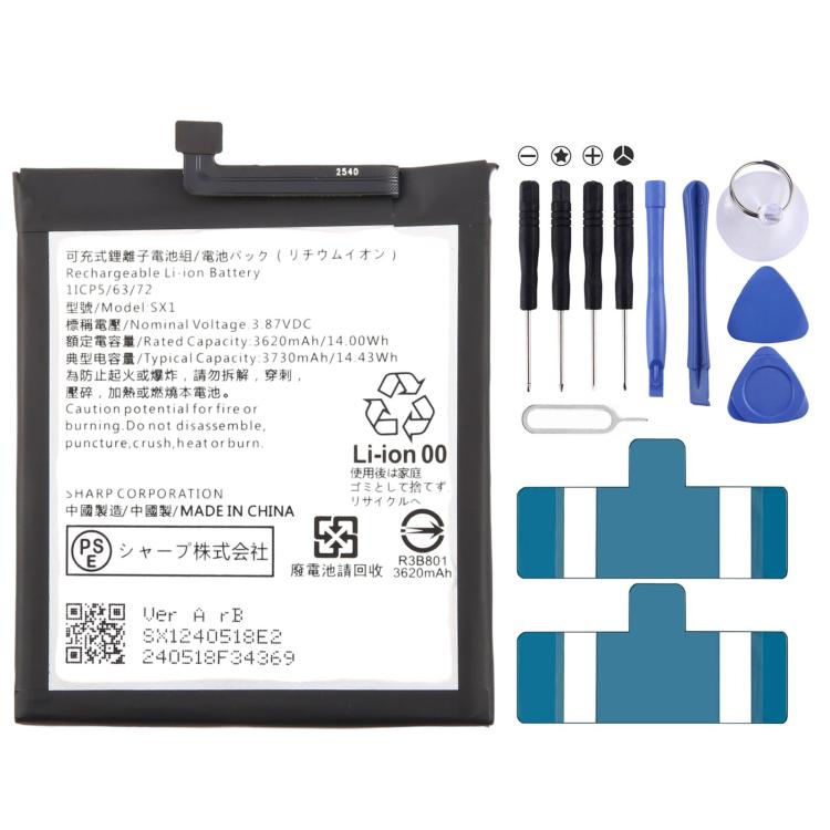 Battery, For Sharp AQUOS Wish 1/AQUOS Wish 2 3730mAh SX1, For Sharp Aquos Zero6 A102SH 3890mAh UBATIA307AFN2, For Sharp Aquos X 3900mAh UBATIA281AFN1, For Sharp Aquos 315 2530mAh HE315, For Sharp AQUOS Xx mini 303SH 3000mAh UBATIA228AFN1               ...