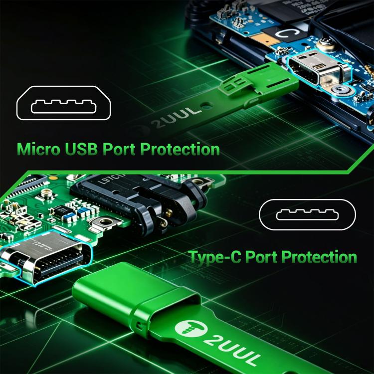 2UUL TS01 5 in 1 TipShield Micro & Type-C Port Protects, 2UUL TS01