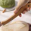 Wooden Handled Curved Bread Scorer, Wooden Handled Curved Bread Scorer