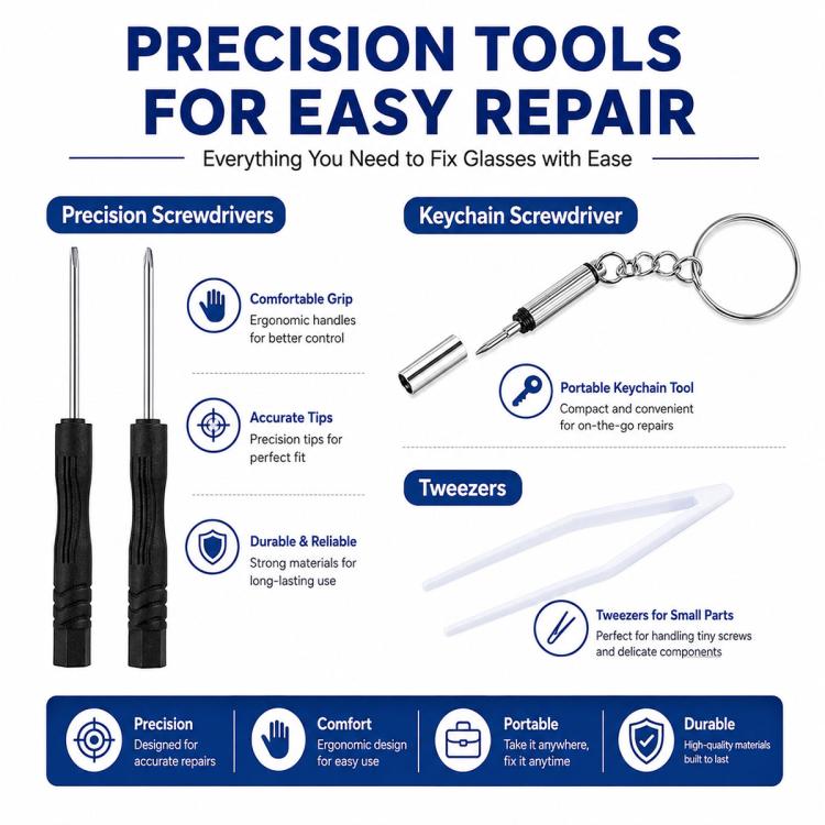Watch Glasses Repair Screw Tool Set