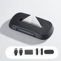 Car Tissue Box with Temporary Parking Phone Number Card, Suede Reflective