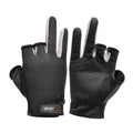1 Pair 3 Finger Cut Off Anti Slip Breathable Fishing Gloves Outdoor Sun Protection Fishing Gear, Thin-Black, Thin-Blue, Thicken-Red, Thicken-Grey, Thicken-Yellow, Thicken-Blue