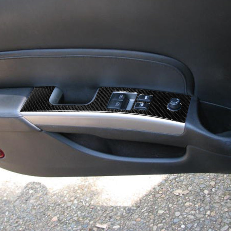 Car Carbon Fiber Glass Lift Decorative Sticker for Nissan 350z 2006-2009, Right Drive, Glass Lift, Right Drive