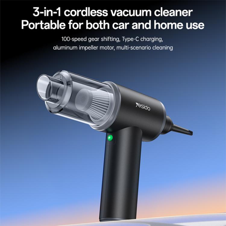 Yesido VC15 3-in-1 Cordless Vacuum Cleaner Dual-Use for Car & Home, VC15