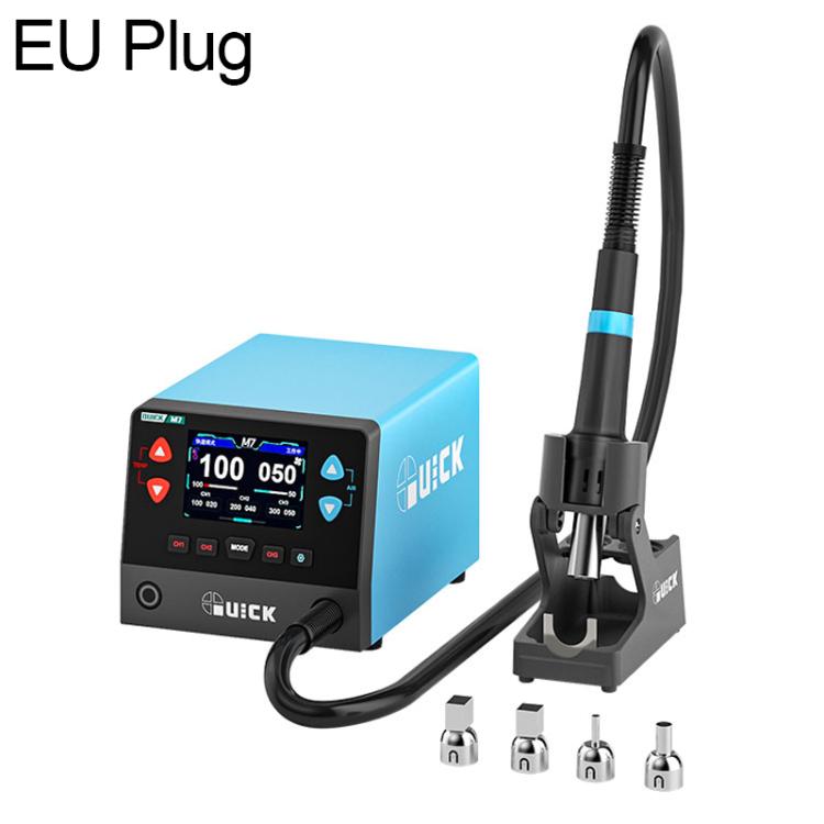 QUICK M7 1000W 9-Channel HD Digital Display Intelligent Hot Air Gun Desoldering Station, EU Plug, AU Plug, UK Plug, US Plug