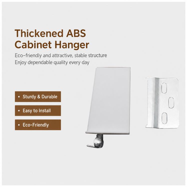 2pcs/Pack Heavy-Duty Cabinet Hanger Bracket Adjustable Wall Cabinet Parts, Grey Without Cover Style, Yellow Without Cover Style, Yellow With Cover Style