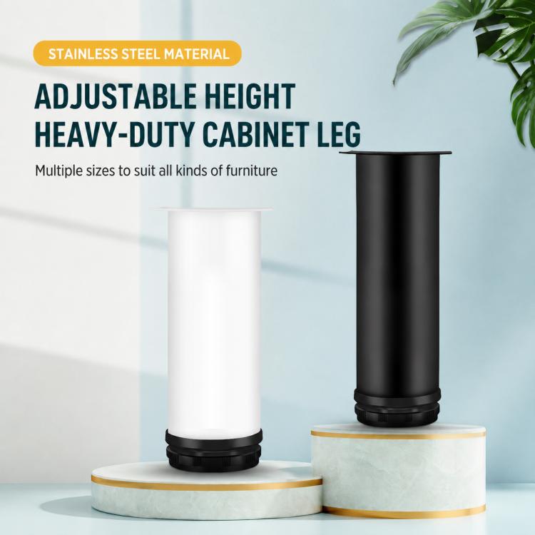 Stainless Steel Adjustable Furniture Support Legs for Sofas and Coffee Tables, 50x50mm, 50x60mm, 50x80mm, 50x100mm, 50x120mm, 50x150mm, 50x180mm, 50x200mm, 50x250mm