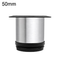 Brushed Stainless Steel Furniture Support Legs for Sofas and Coffee Tables, 50mm, 60mm, 80mm, 100mm, 120mm, 150mm, 200mm, 250mm, 300mm, 350mm, 400mm, 450mm, 500mm