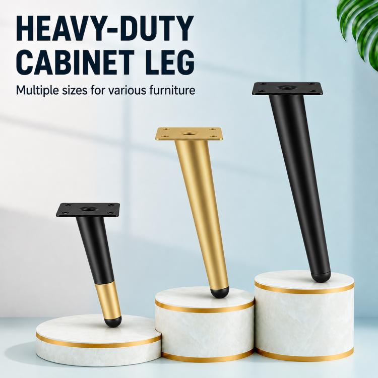 Angled Tapered Metal Furniture Support Legs for Sofas and Coffee Tables, 10cm, 12cm, 15cm, 17cm, 20cm, 25cm, 30cm