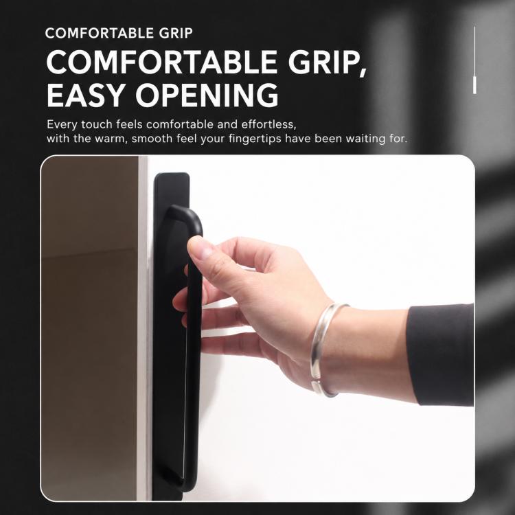 Widened Style No-Drill Aluminum Alloy Furniture Pull Handles Door Handles, 200mm