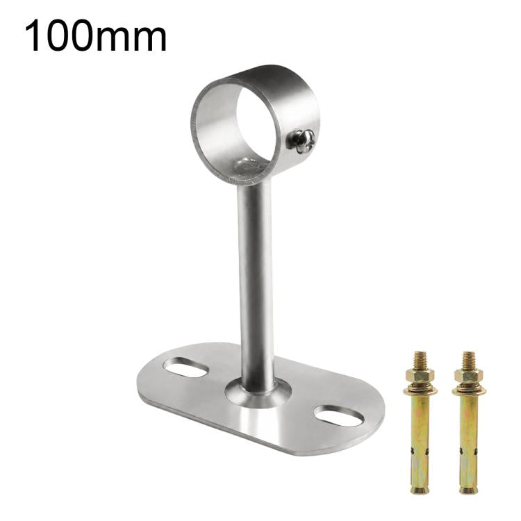 Fits 25mm Round Tubes Stainless Steel Flange-Mount Bracket for Clothes Drying Rod, 100mm, 150mm, 200mm, 250mm, 300mm, 350mm, 400mm, 500mm