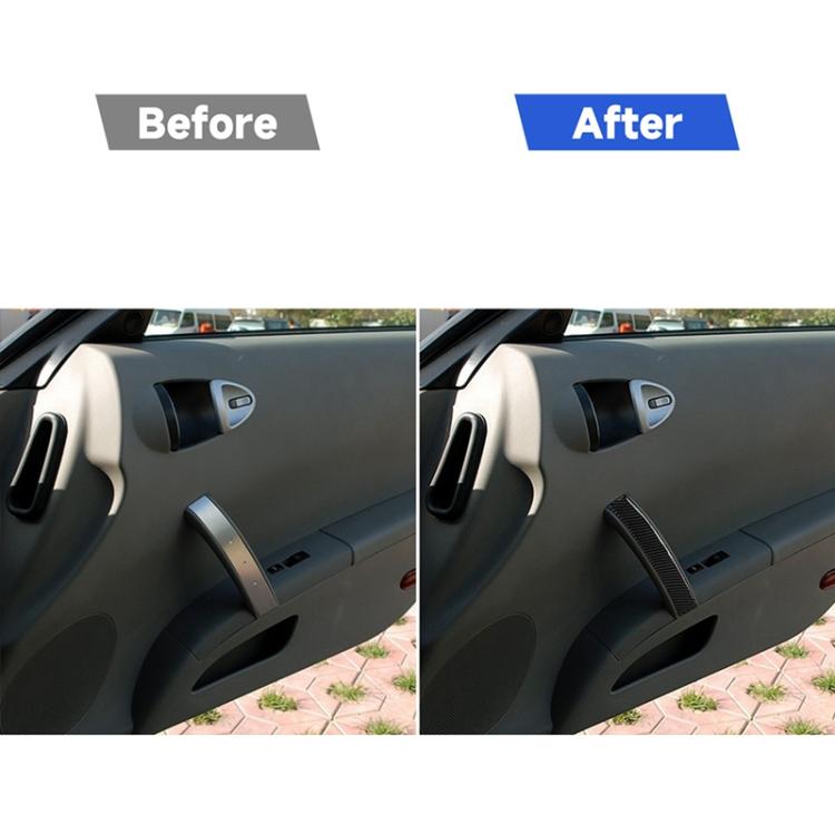 Car Carbon Fiber Passenger Side Door Handle Decorative Sticker for Nissan 350z 2006-2009, Passenger Side Door Handle