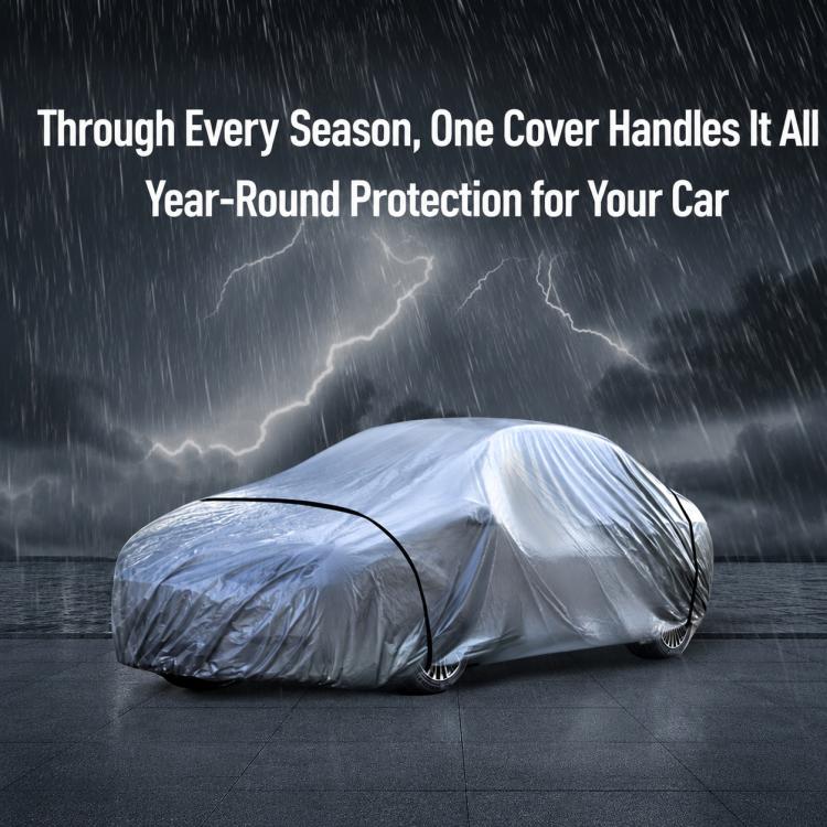PE Anti-Dust Waterproof Sunproof Car Cover, S:400x160x120cm, M:430x160x120cm, L:480x175x120cm, XL:540x172x120cm, XXL:580x175x120cm, YL:480x175x150cm, YXL:540x175x150cm