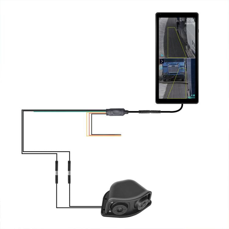 10.36 inch Trucks Electronic Rear-View Mirror Digital HD Wired Touchscreen with BSD DVRs, without Memory Card, with 64GB Memory Card
