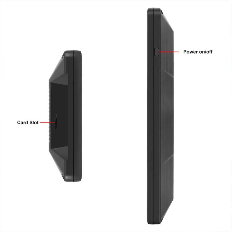 10.36 inch Trucks Electronic Rear-View Mirror Digital HD Wired Touchscreen with BSD DVRs, without Memory Card, with 64GB Memory Card