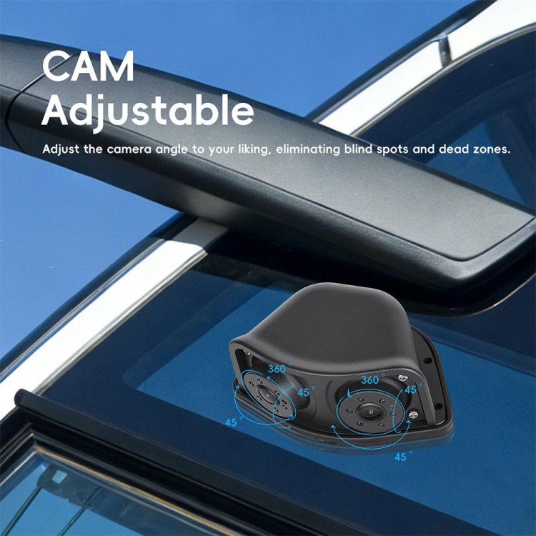 10.36 inch Trucks Electronic Rear-View Mirror Digital HD Wired Touchscreen with BSD DVRs, without Memory Card, with 64GB Memory Card