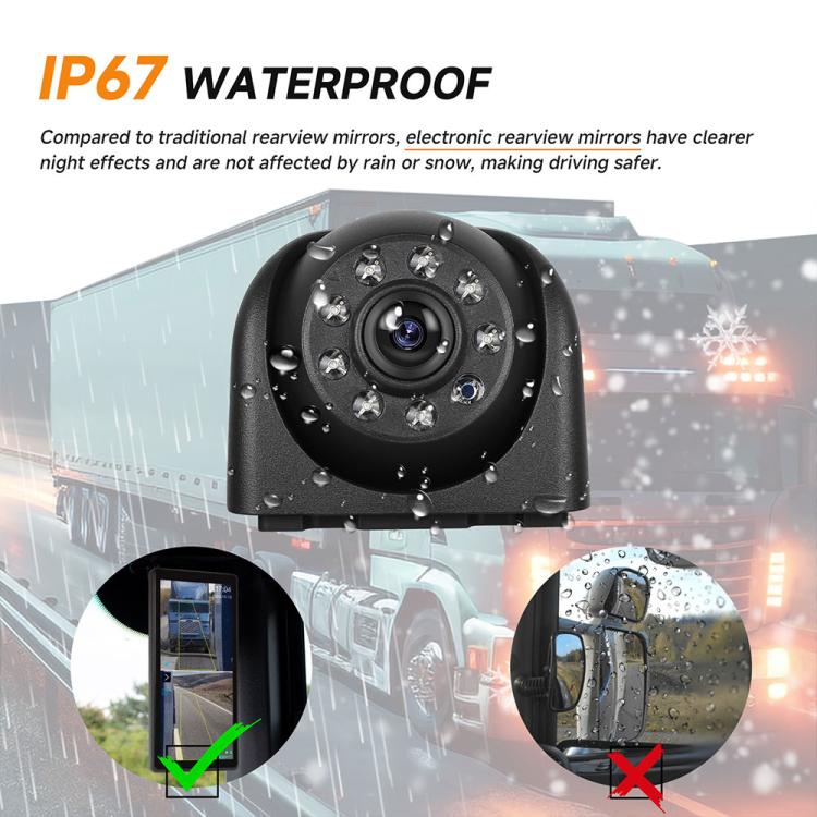 10.36 inch Trucks Electronic Rear-View Mirror Digital HD Wired Touchscreen 2 in 1 Set with BSD DVRs