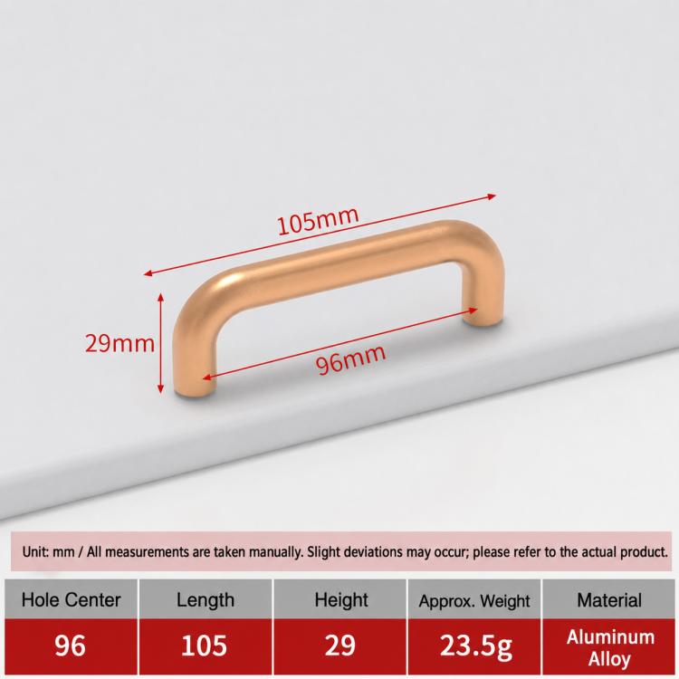 Solid Aluminum Alloy Cabinet Door Pull Handle, Furniture Handles Door Knob, 96mm, 128mm, 160mm