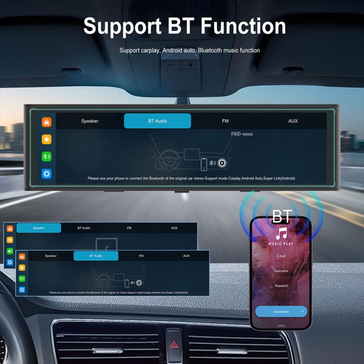 10.99 inch 4K Center CarPlay Auto Car Portable Navigation Screen, Standard, Standard+Reversing Camera