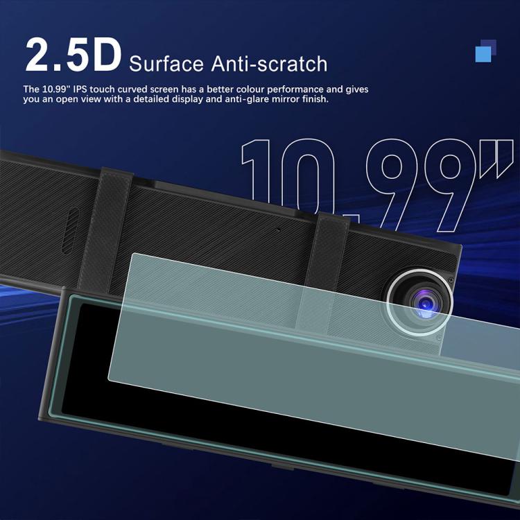 10.99 inch 4K Center CarPlay Auto Car Portable Navigation Screen, Standard, Standard+Reversing Camera