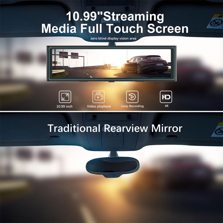 10.99 inch 4K Center CarPlay Auto Car Portable Navigation Screen, Standard, Standard+Reversing Camera