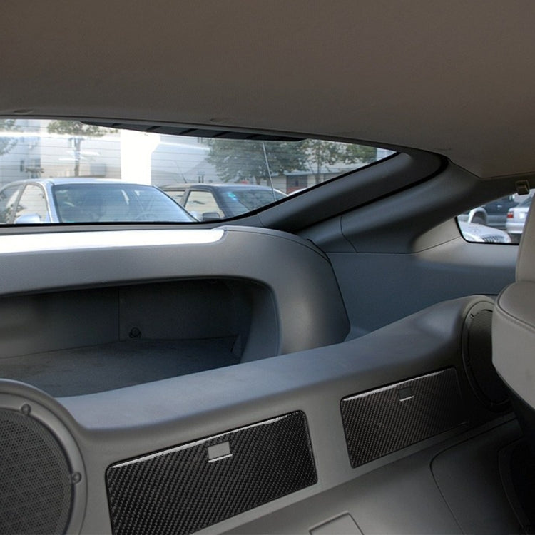 Car Carbon Fiber Rear Storage Box Decorative Sticker for Nissan 350z 2006-2009, Rear Storage Box