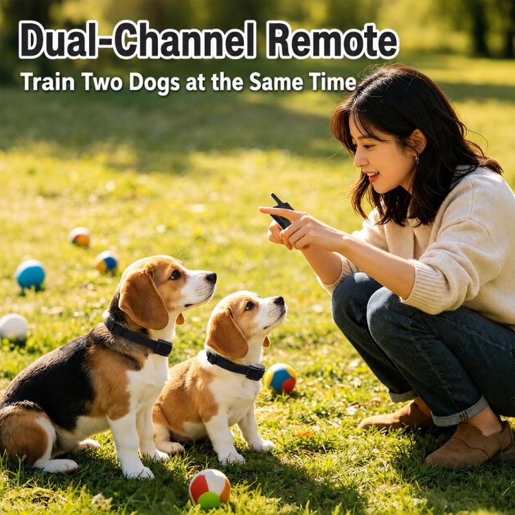 PaiPaitek PD520S Remote Controll Anti Barking Pet Dog Training Collar, PD520S-1, PD520S-2
