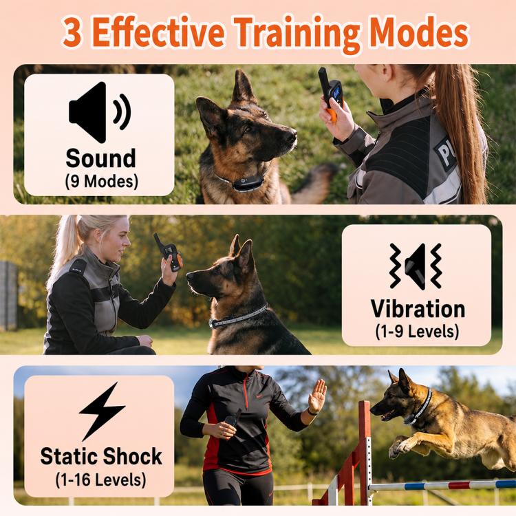 PaiPaitek PD519-1 Ultra-long Remote Controll Anti Barking Pet Dog Training Collar, PD519-1